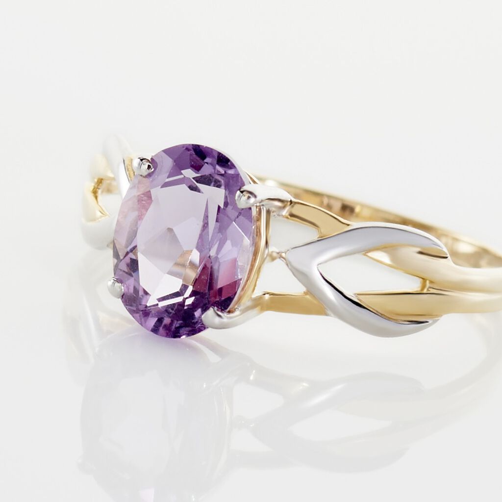 Bague Or Bicolore Bonnie Améthyste