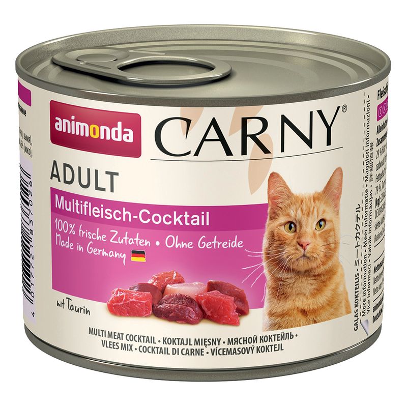 Lot 4 saveurs animonda Carny Adult 12 x 200 g à prix discount sur bitiba.fr