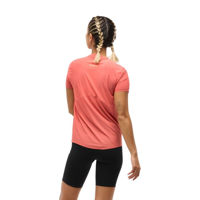 Hoka Dame T-shirts Airolite Run SS Tee Pink