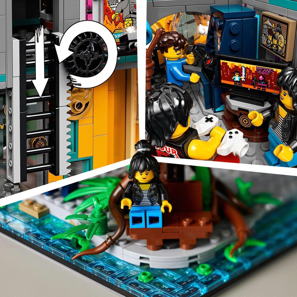 LEGO NINJAGO 71741 Legacy City Gardens Großes Ninja-Haus Bauset