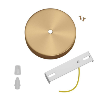 Plafondplaat metaal brons 12cm