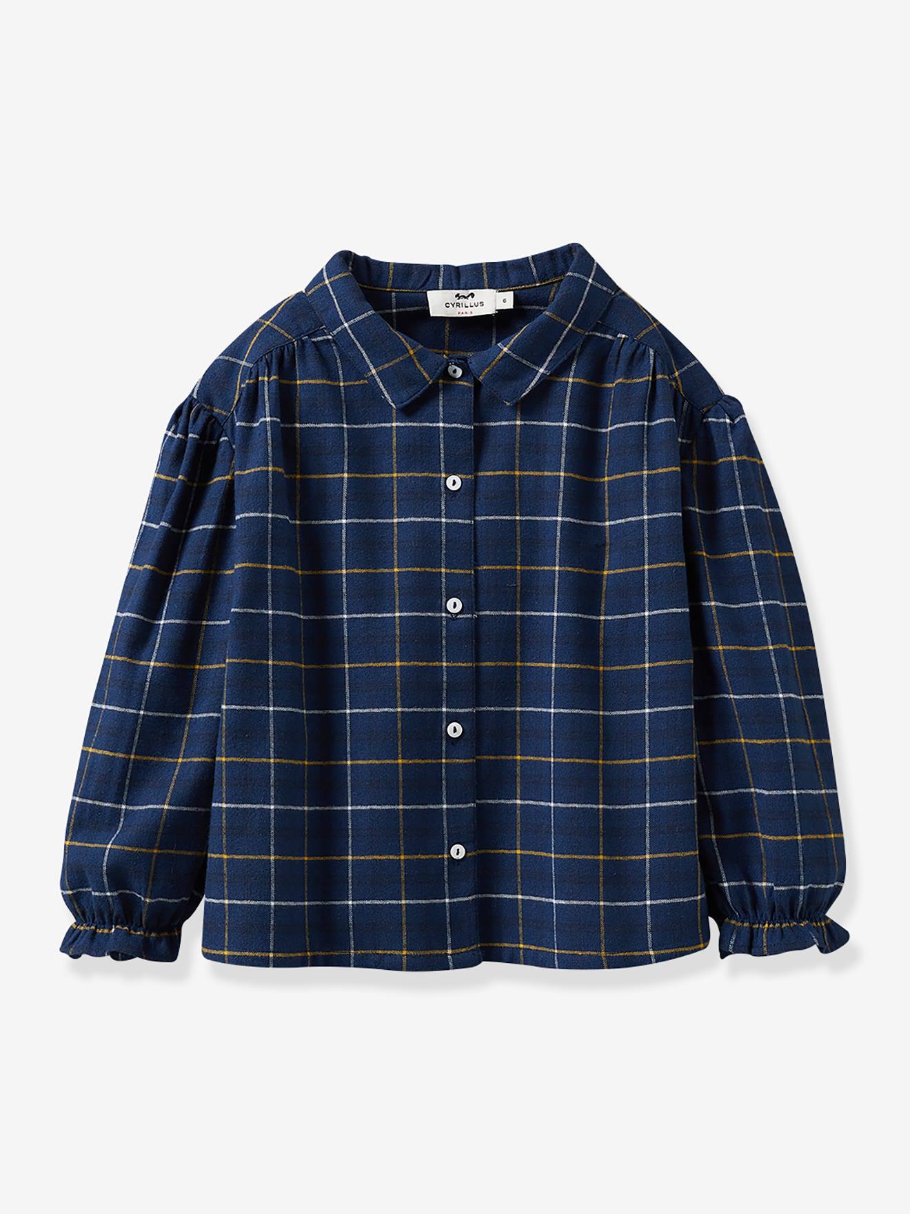 Camisa xadrez para meninas