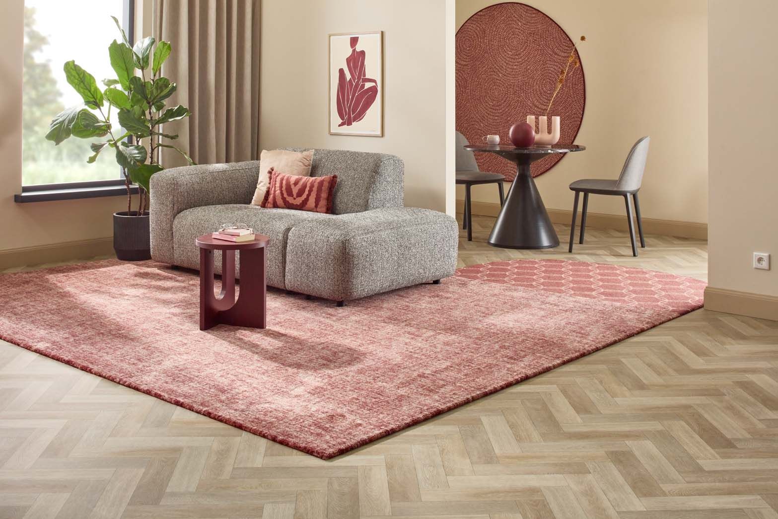 Vloerkleed Warm Red Tweed FloorArt  | Brinker