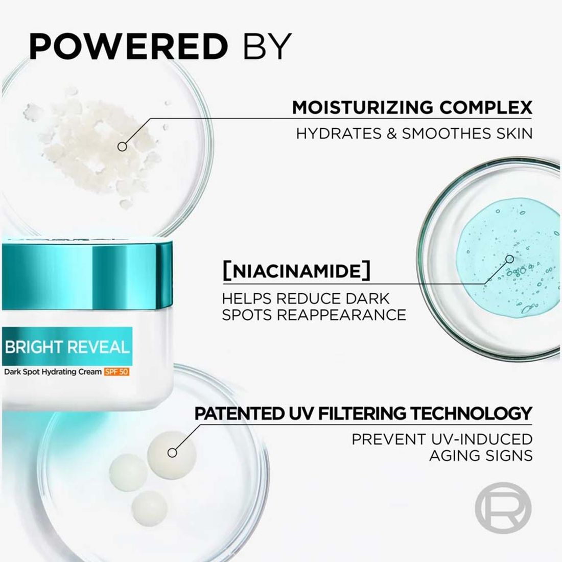 Dagkrem Bright Reveal Niacinamide Dark Spot Hydrating SPF50