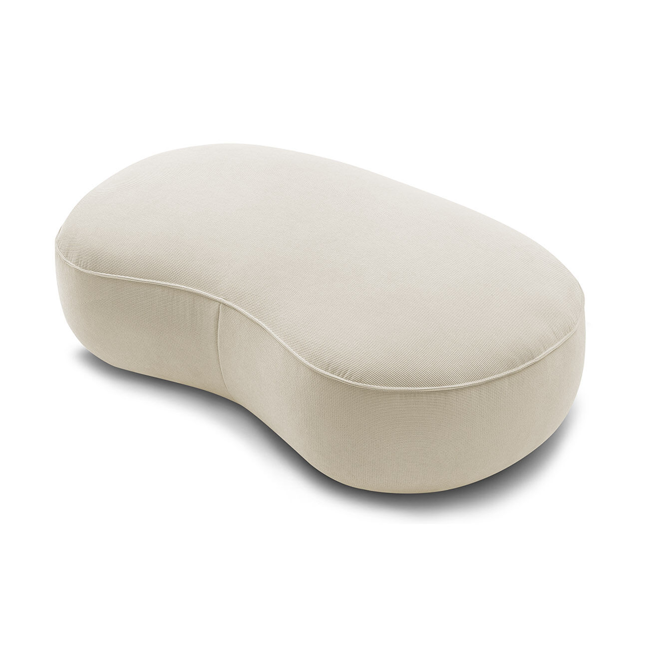Bobochic Pouf Saint-Germain tissu texturé beige - 147x90x47 cm