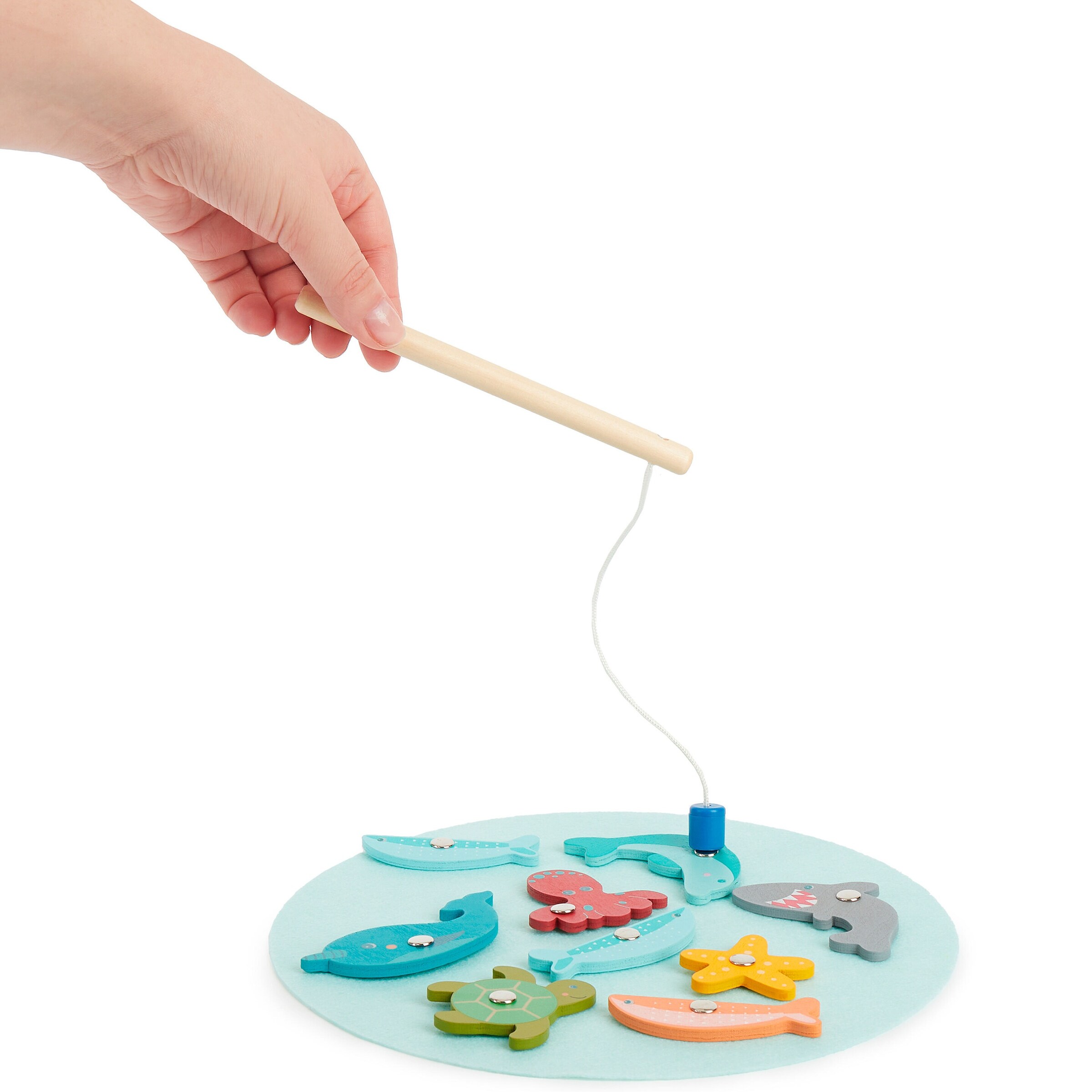 Bieco Magnet Spiel Fische Angeln - ab 12 Monate Mehrfarbig