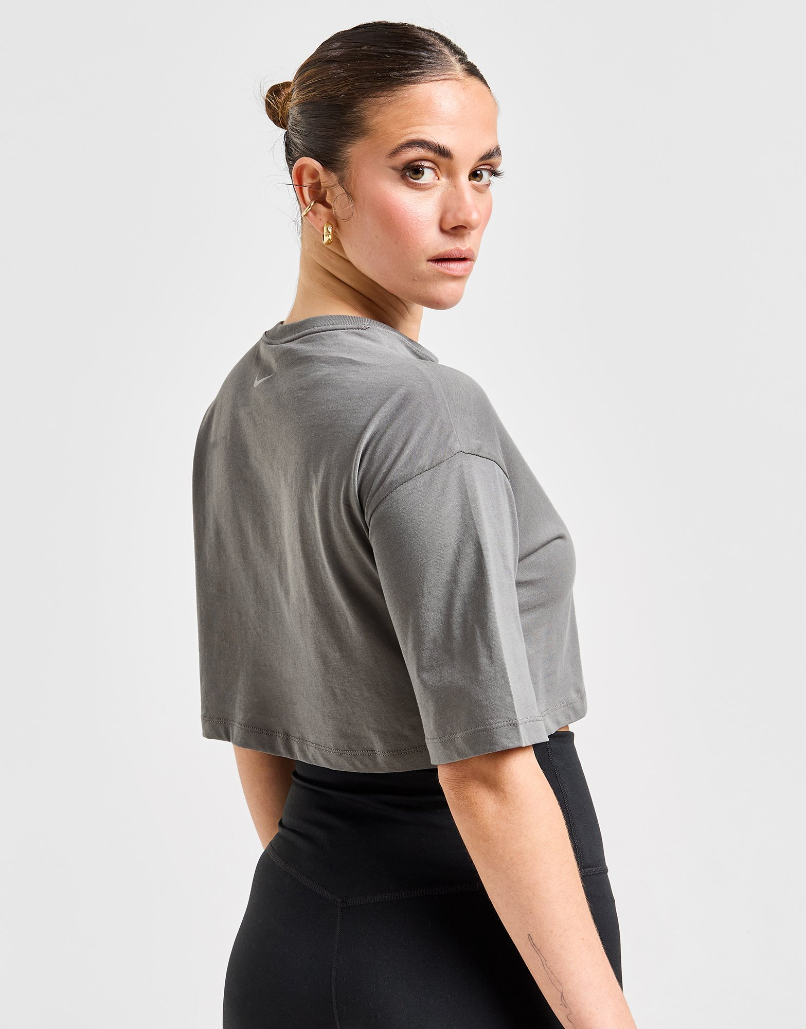 Nike T-Shirt Crop Swoosh Femme