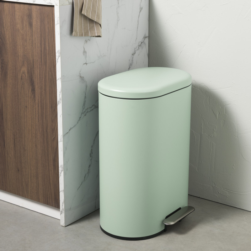 Pedaalemmer ovaal - groen - 50 liter