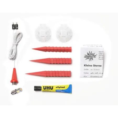 Herrnhuter Sterne Innenstern A1b rot Bausatz, ø 13cm, mit LED