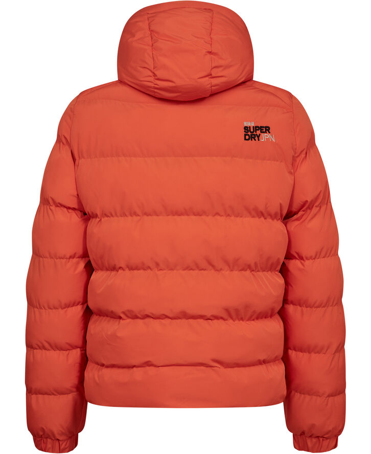Superdry HOODED SPORTS PUFFER JACKET Flame orange