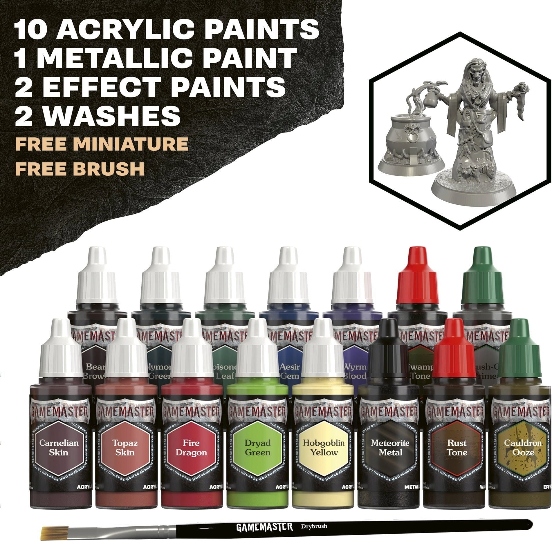 The Army Painter  GameMaster: Wilderness Adventures Role-Playing Paint Set    Komplettes Paint Set für Rollenspiel- & Tabletop-Miniaturen