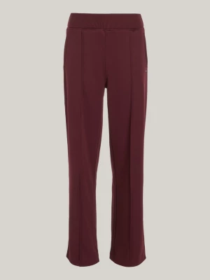 Calça de moletom esportiva de cintura média com listras contrastantes