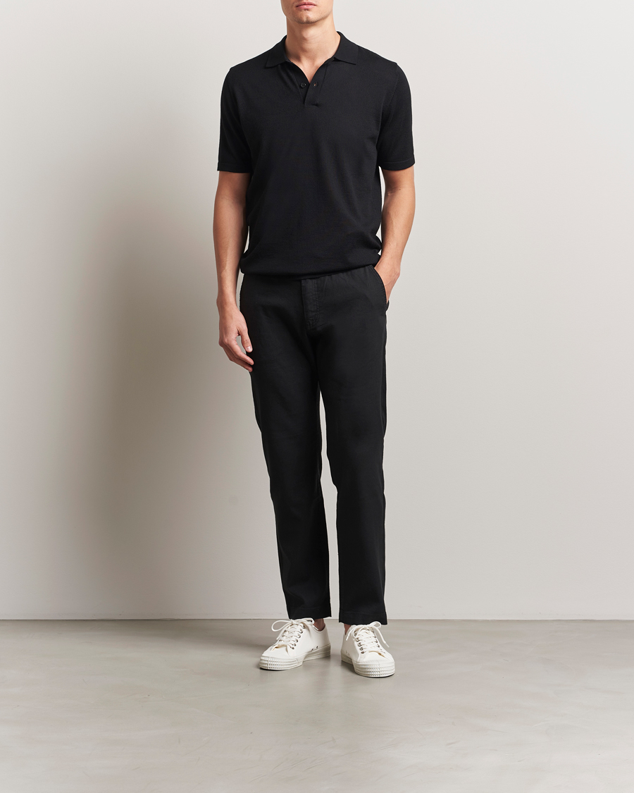 BOSS ORANGE Sanderson Linen Pants Black