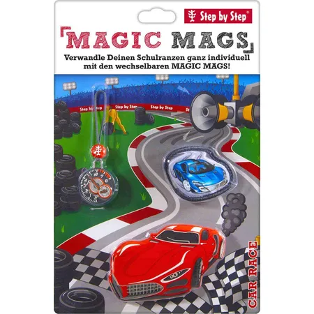 Step by Step MAGIC MAGS Car Race Mike Set 3-teilig