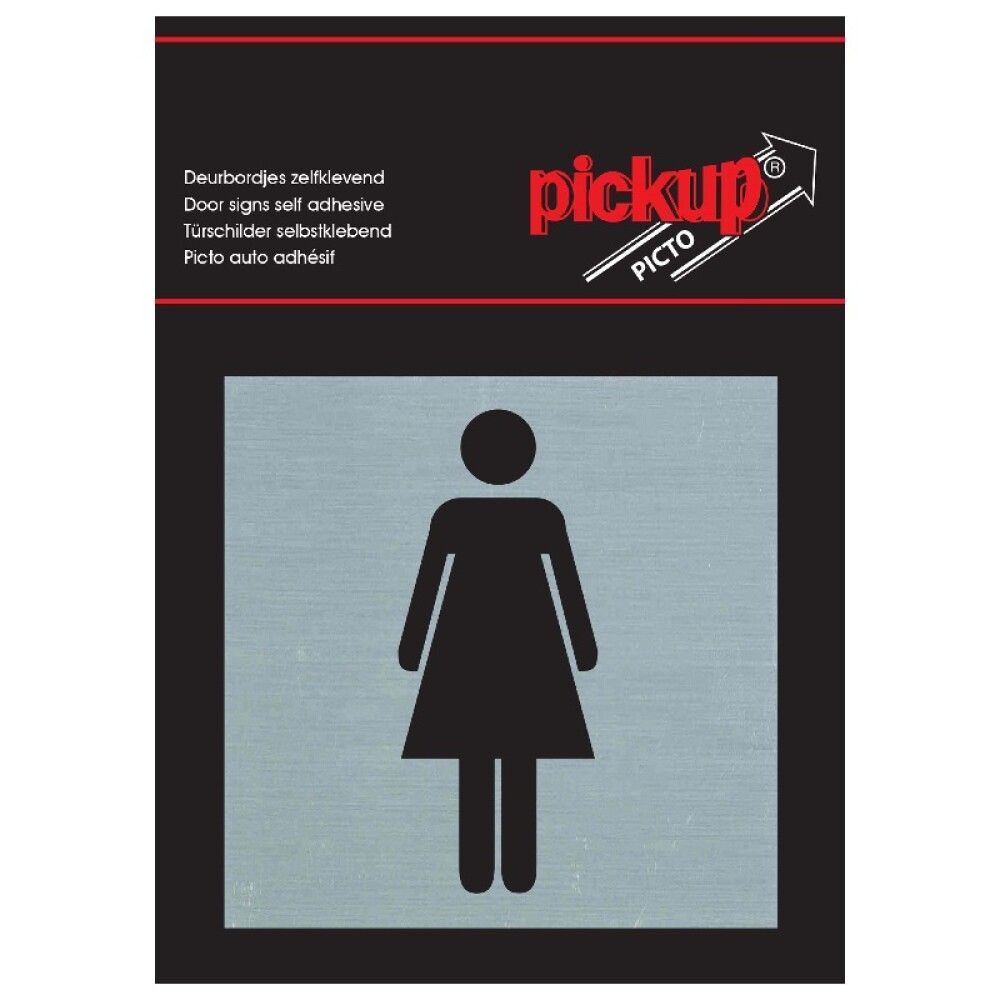 DAMER SKILT PICKUP ALU PICTO 80X80 MM