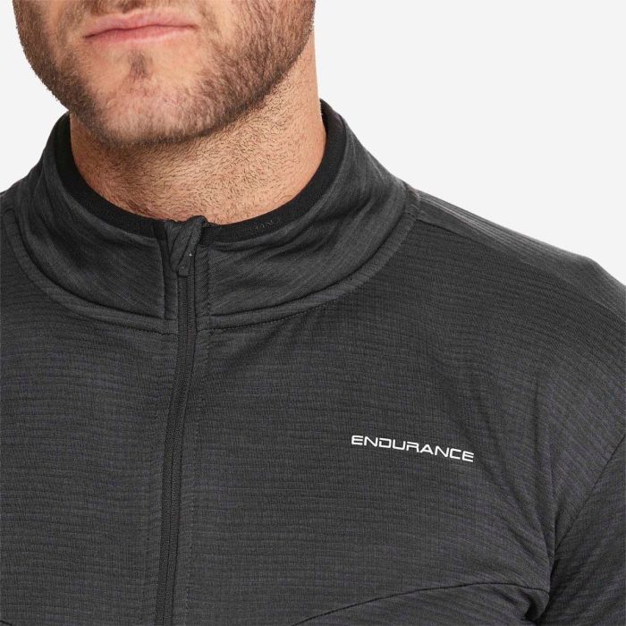 Endurance Herre Trøjer Waffle Melange Midlayer Sort