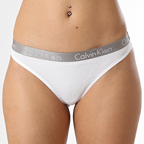 Lot De 3 Strings Femme QD3561E Noir Blanc Orange