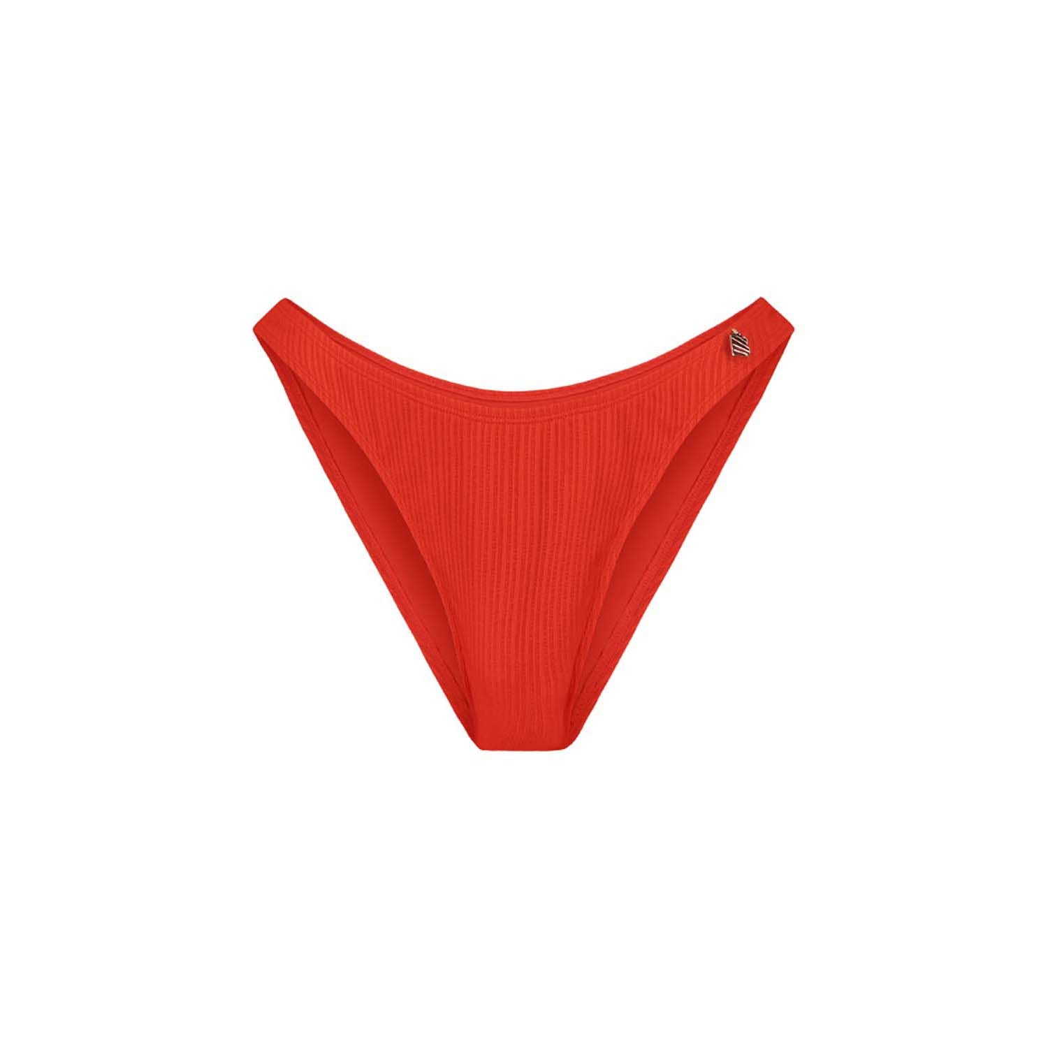 Beachlife  Fiery Red Waist Bottom