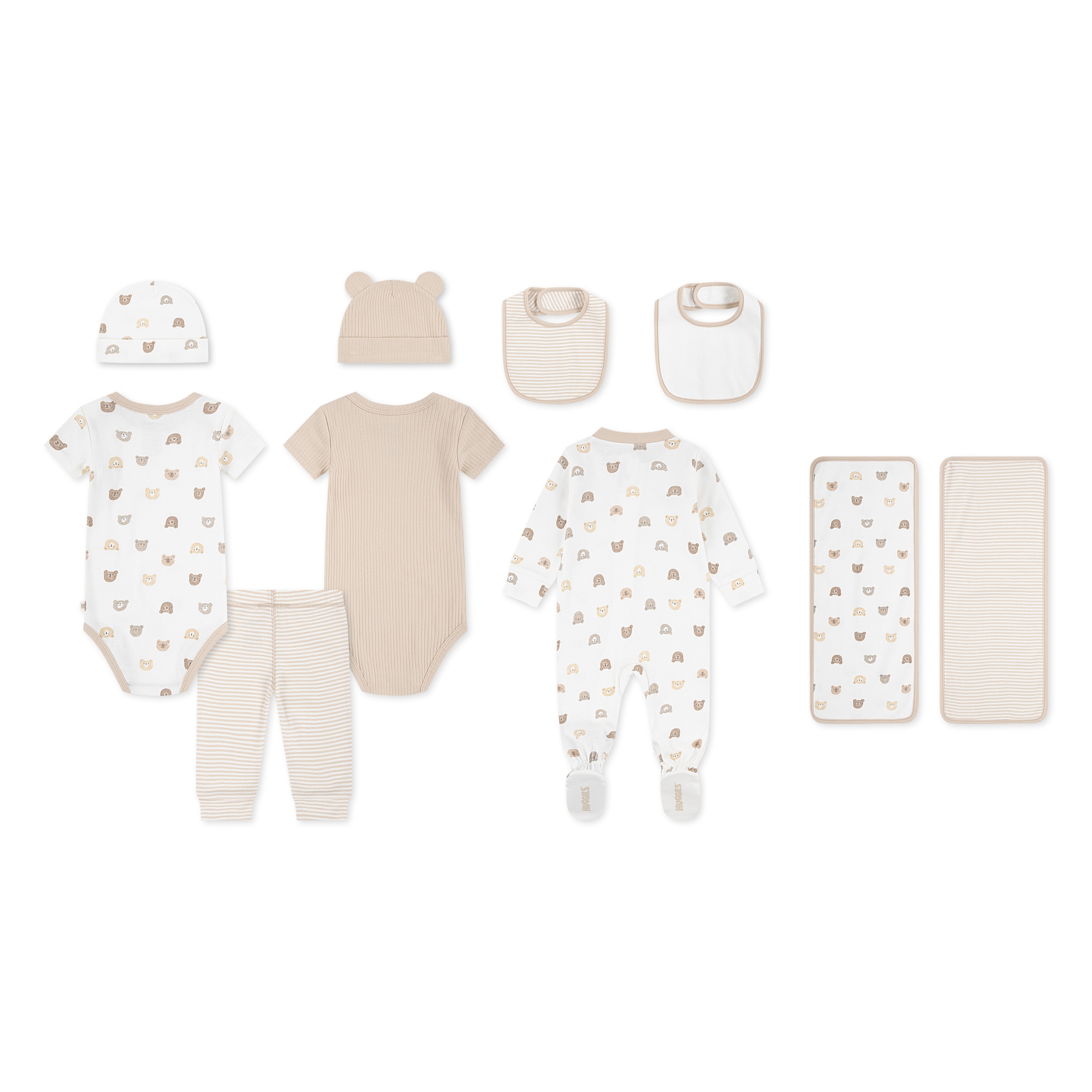 HUGGIES babywear Neugeborenen-Geschenkset »HGHN 10PC GIFT BOX SET«, 10 Stk. mit Bärchenmotiven