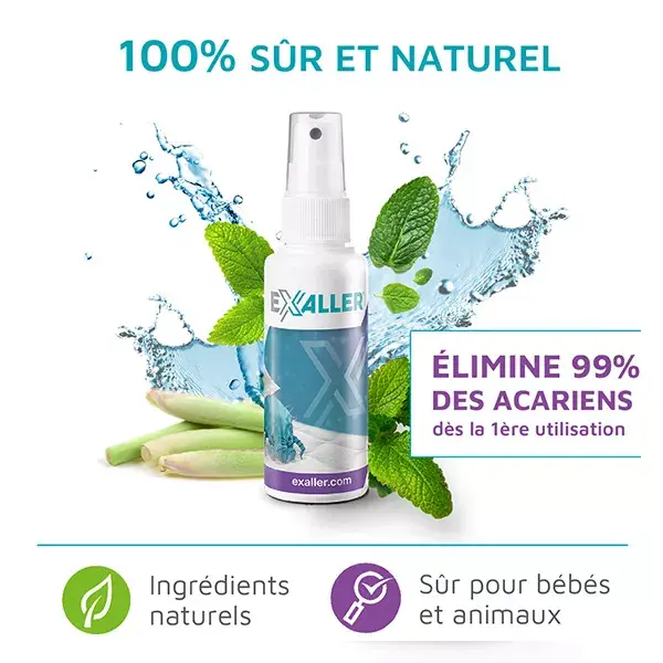 Spray antiácaros ExAller 75ml. Sem inseticida.