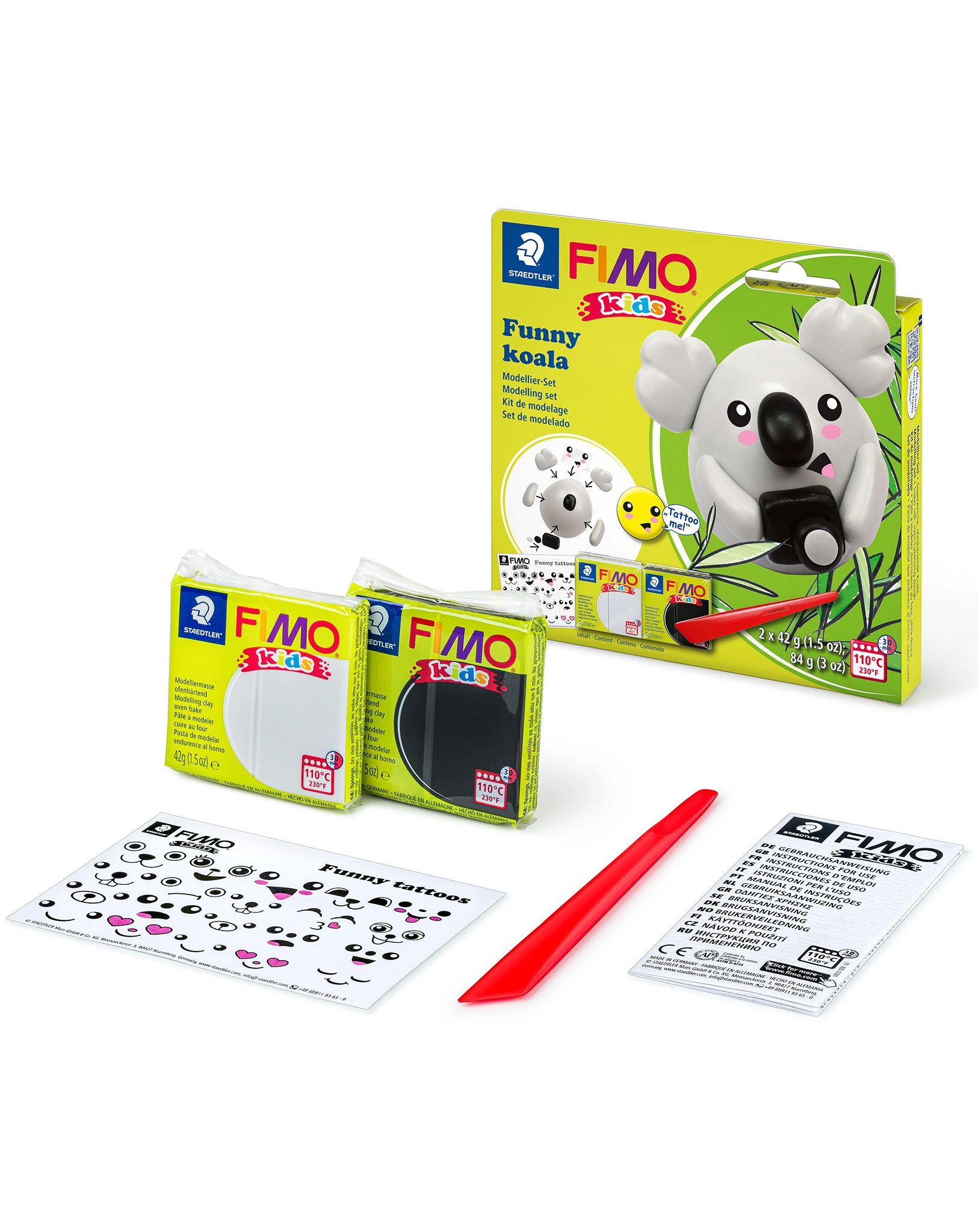 8035 19 Modellier-Set FIKids KOALA 4-teilig