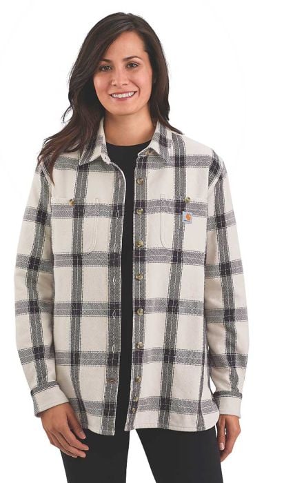 Flannel L/S Plaid Shirt Heavyweight Women skjorte
