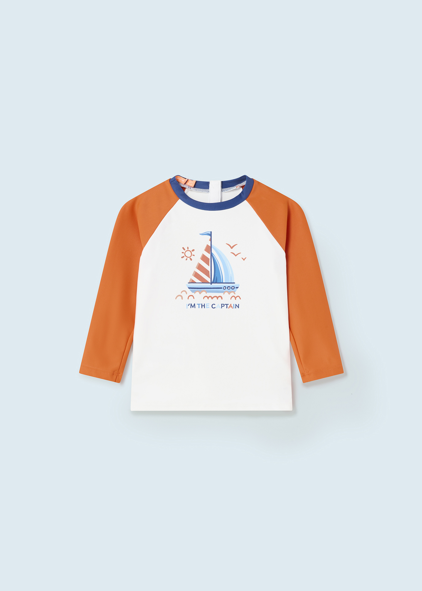 Camiseta de manga comprida com proteção solar para bebês