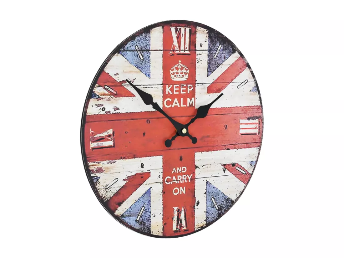 Horloge murale vintage Royaume-Uni 30 cm