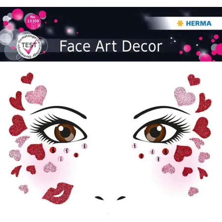 HERMA Face Art Sticker Herzen