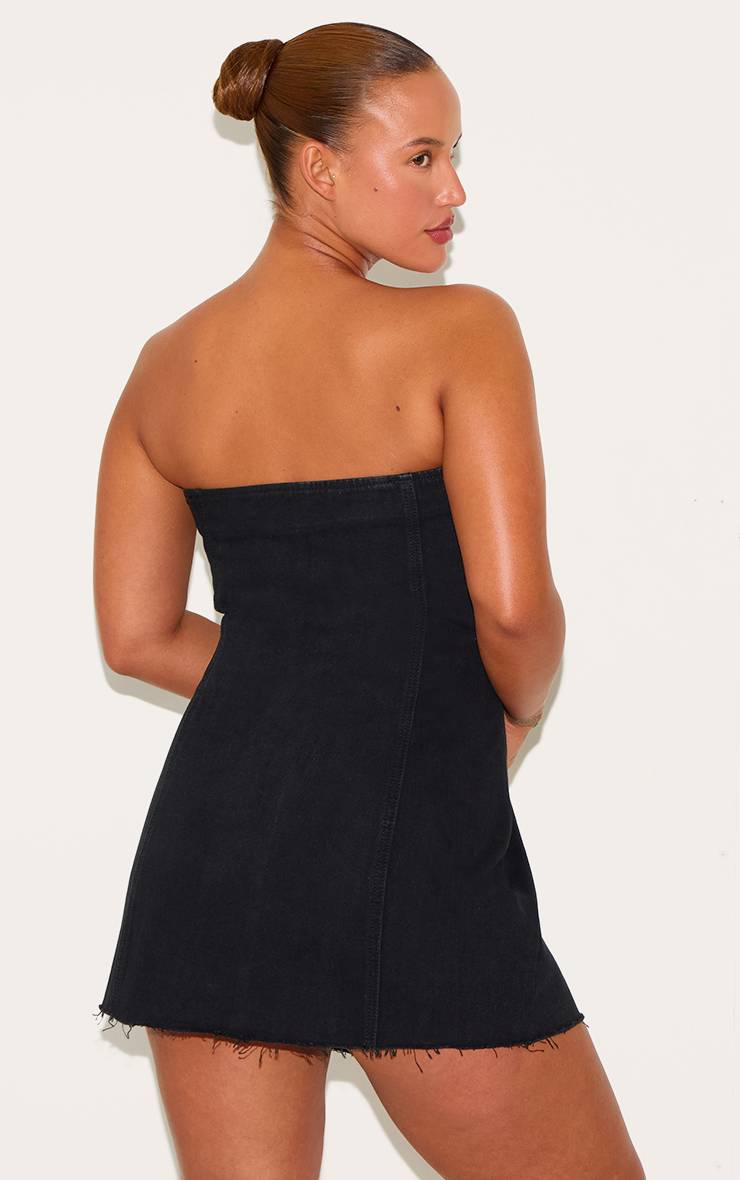 Noir Robe Moulante Grande Taille À Boutonnage Et Détails Corset