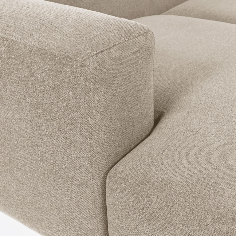 Kave Home Blok 3-zits bank met chaise longue links green corduroy