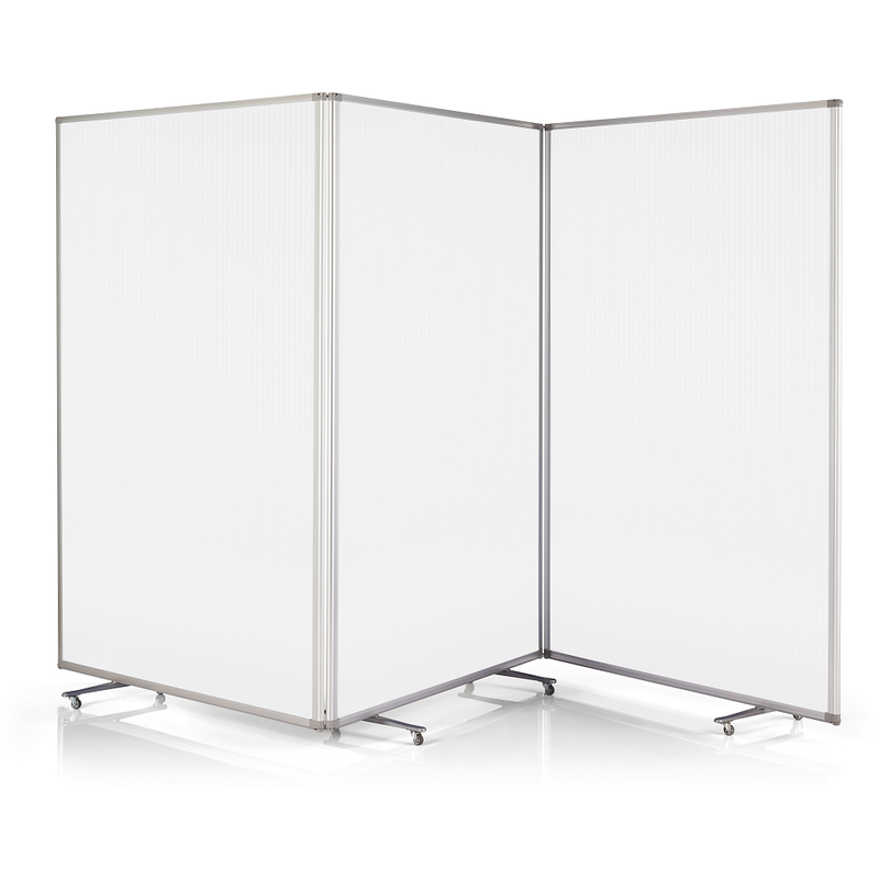 Magnetoplan Trennwand Large Mobil, transparent