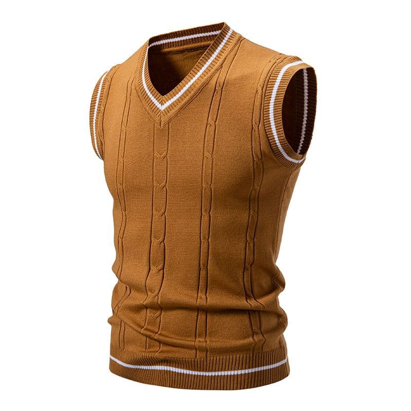 Fireon - V-hals vest met contrasterende rand
