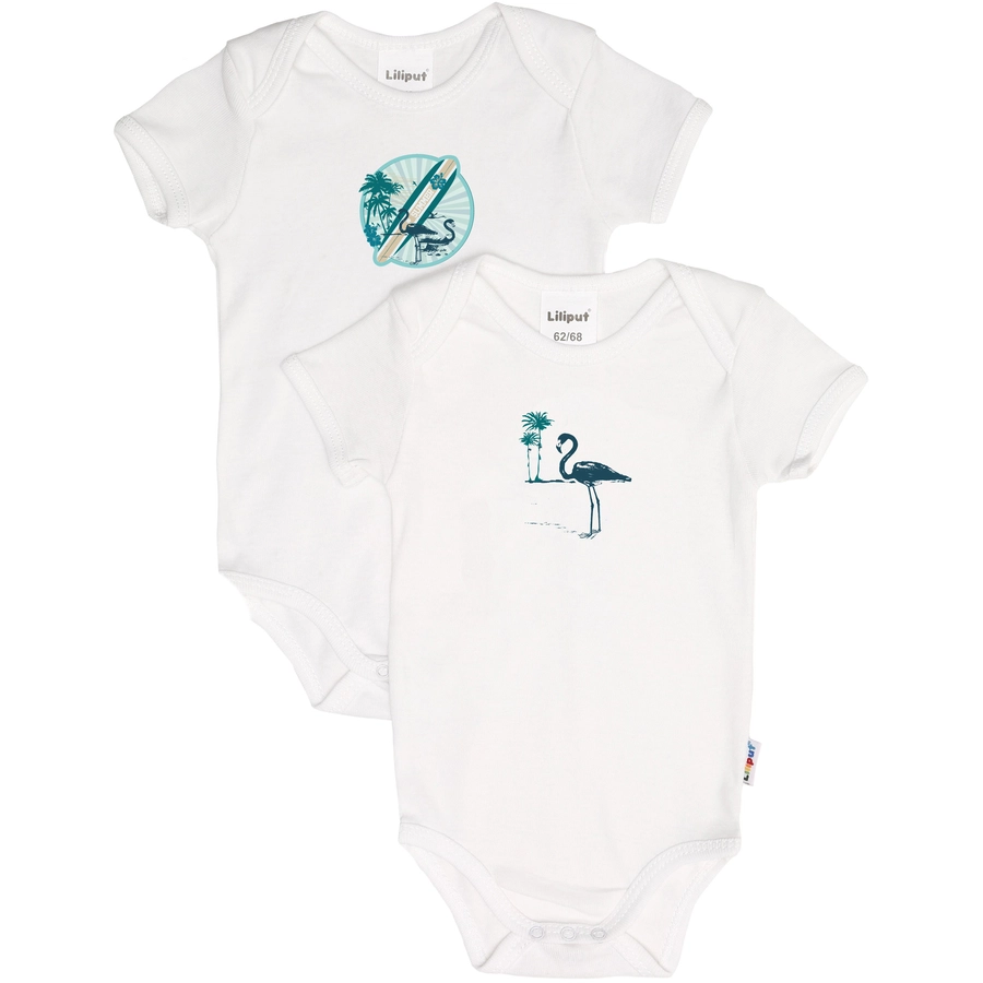 Liliput Kurzarm-Bodies 2er-Pack weiß