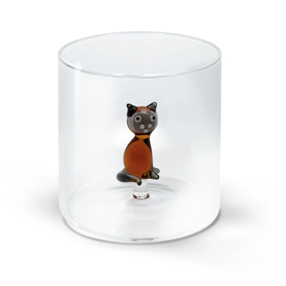 WD lifestyle  Borosilicate glas, siameser kat - 250 ml.