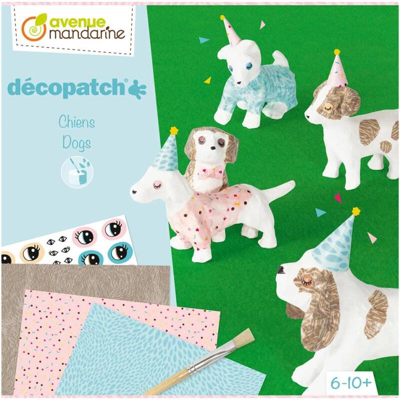 Coffret créatif, Décopatch, Chiens - Multicolore