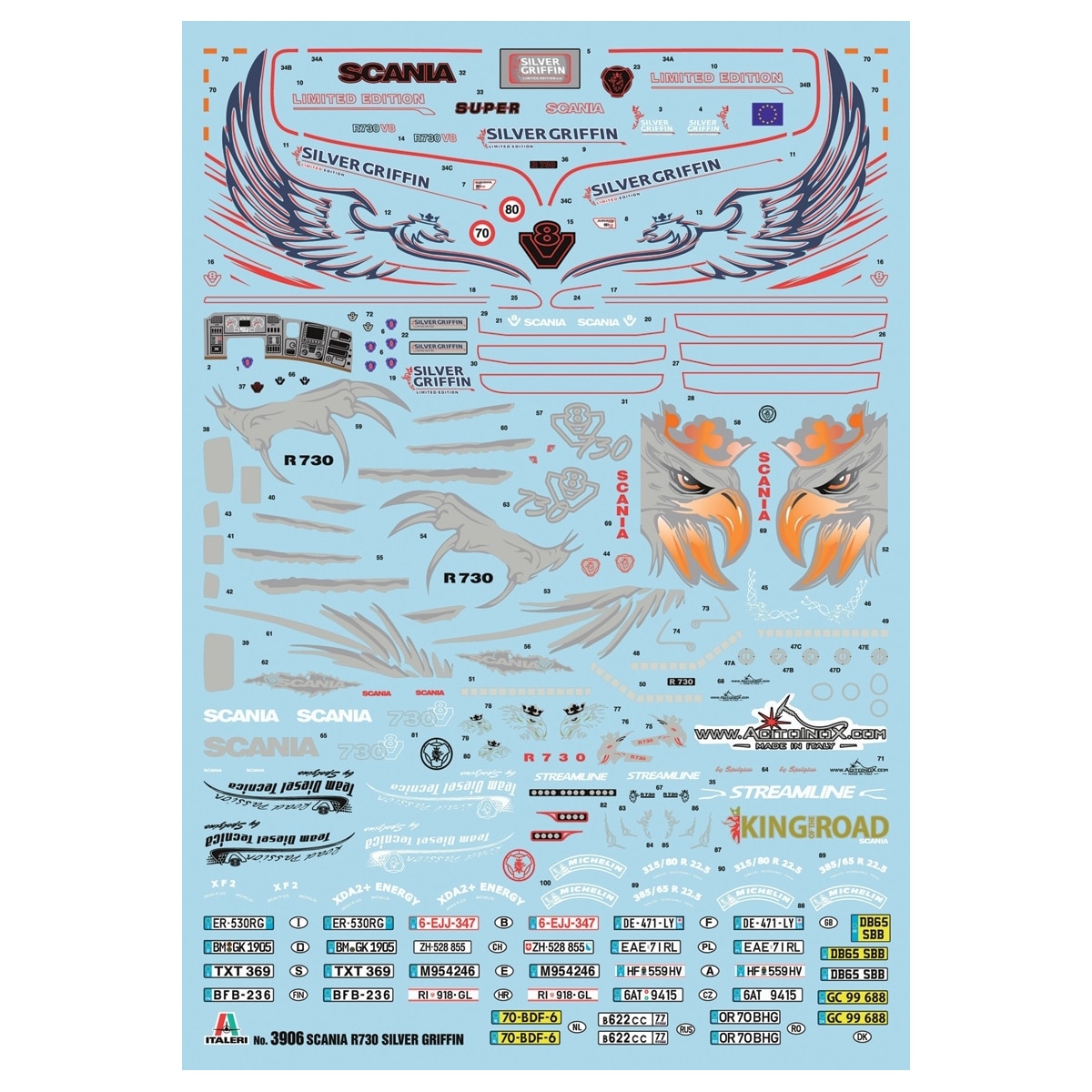 ITALERI 1:24 - Scania R730 V8 Streamline