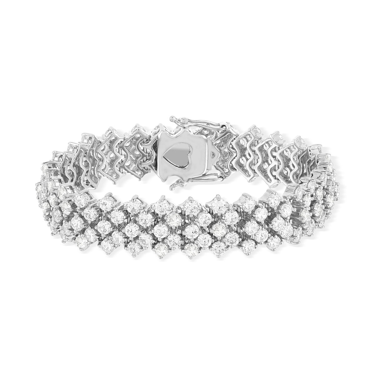 Bracelet argent 925 zirconias 15.5 cm