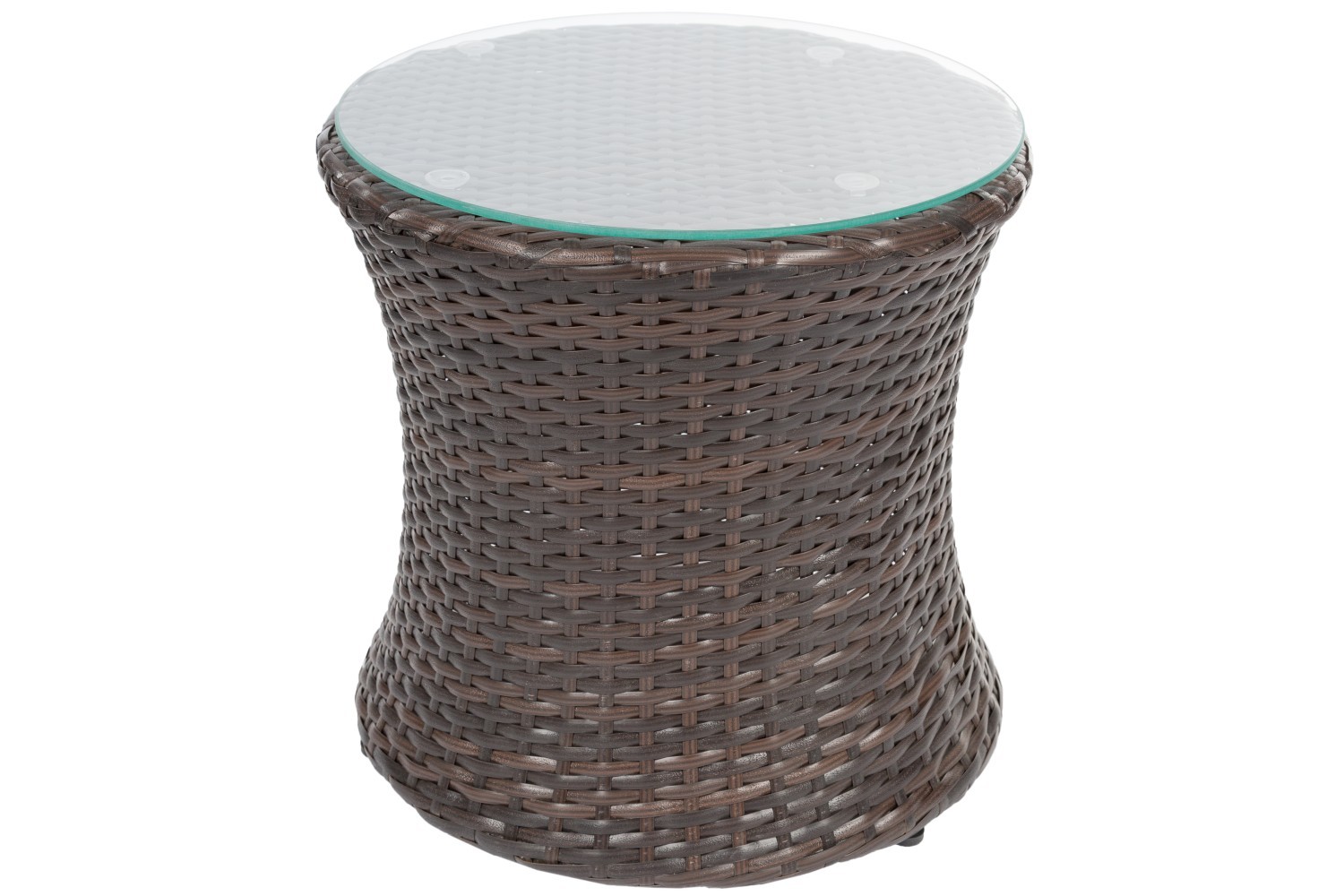 3-teiliges Garten-Lounge-Set - braun - mit Sitzkissen