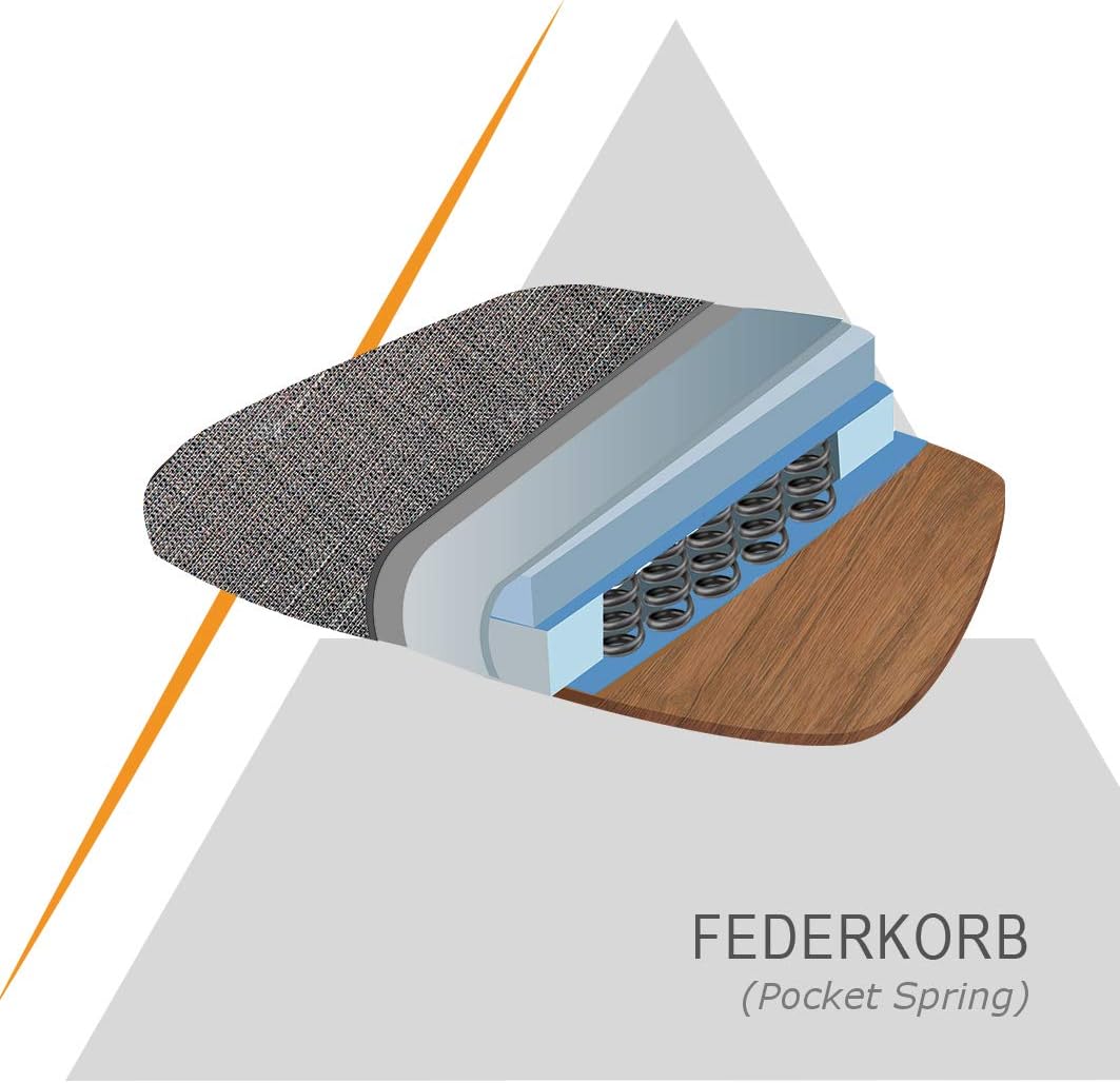 Hela Tische, Eckbank Sitzbank mit Rückenlehne Luise, Mikrofaser Anthrazit, Metal-Kufengestell Anthrazit, Komfortsitz Federkorb, 202x152x92cm