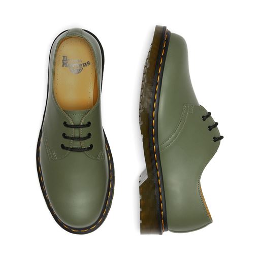 Dr. Martens 1461 Smooth Sko, Khaki Green, 40