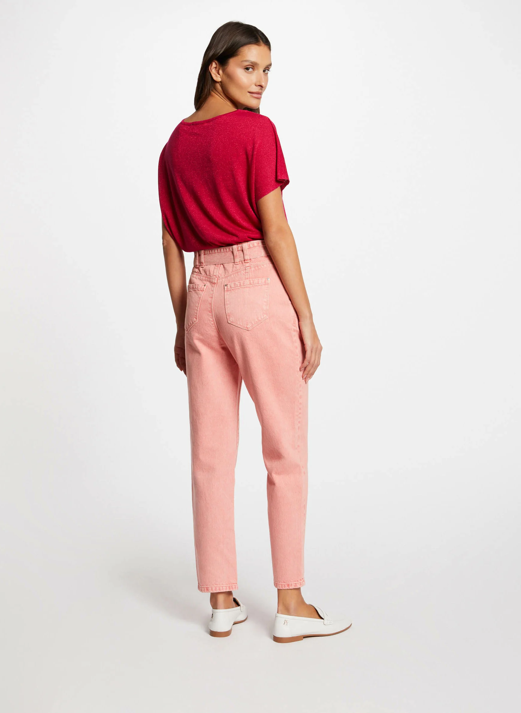 MCOACH - Pull col V manches courtes | Rose