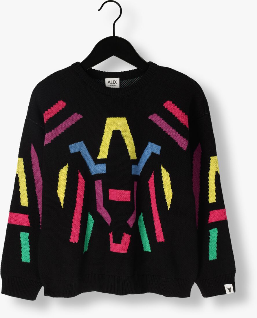ALIX MINI zwarte alix mini trui knitted multicolour jumper