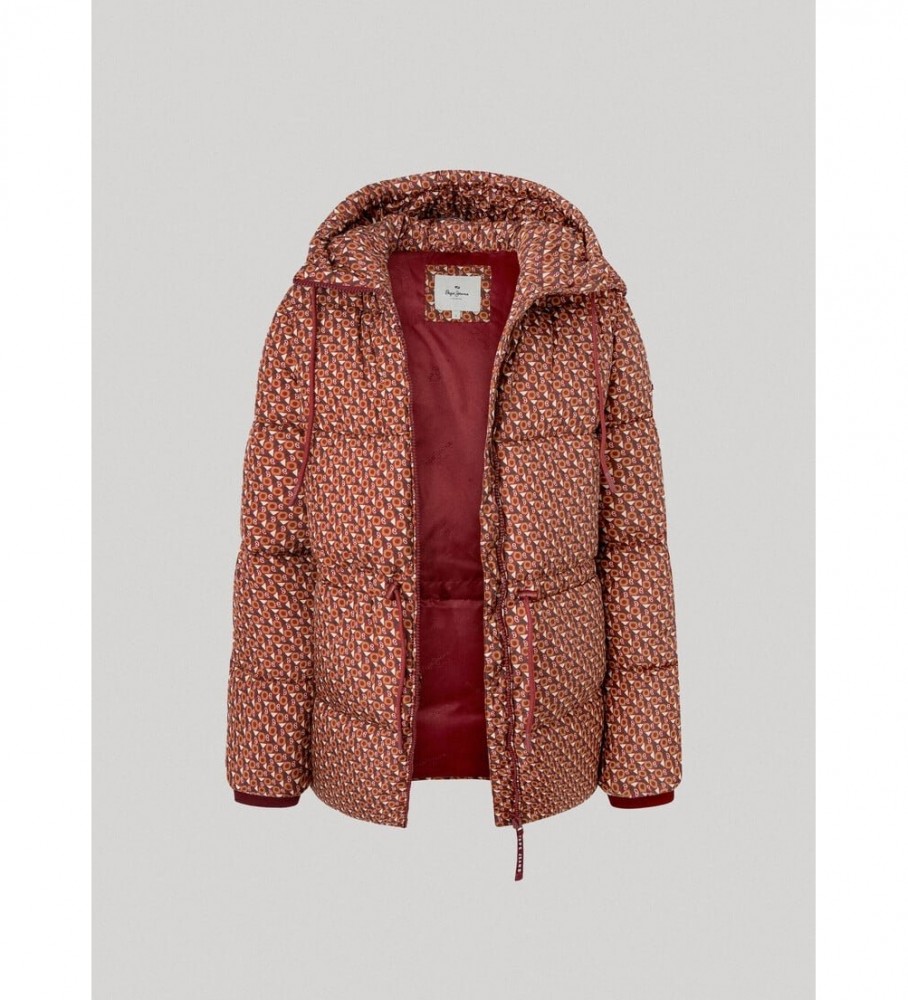 Jaqueta de plumas Pepe Jeans Misty Logo Borgonha
