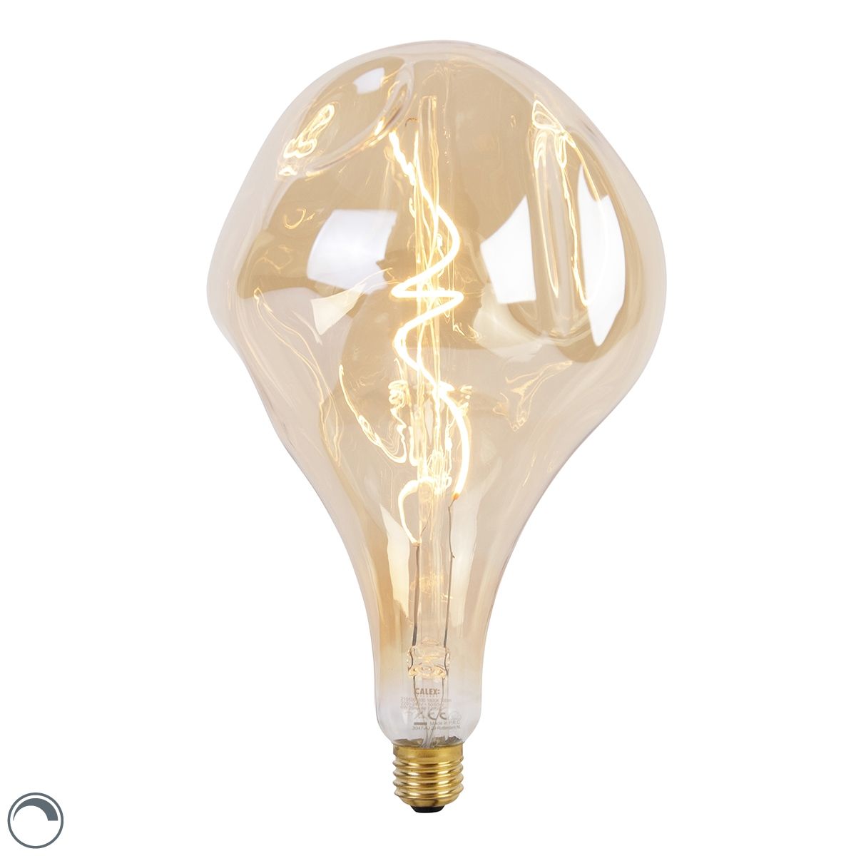 E27 dimbare LED lamp PS160 goud 6W 340 lm 1800K