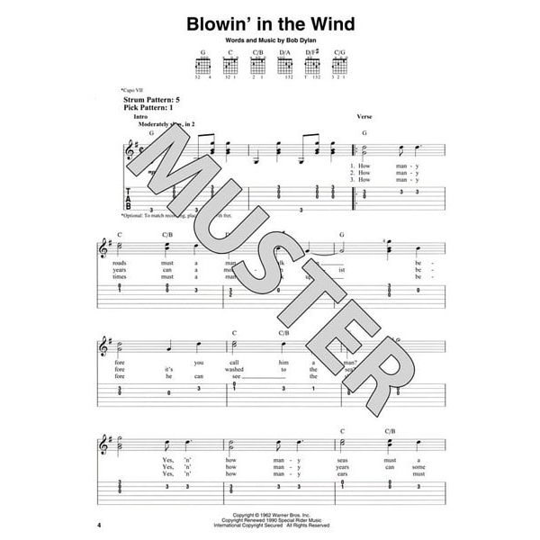 Hal Leonard Bob Dylan Easy Guitar Tab