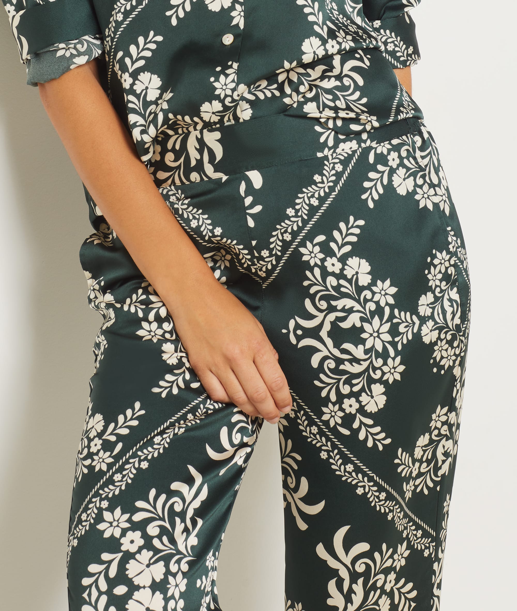 Pantalon de pyjama satiné