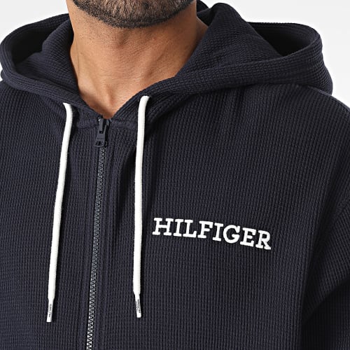 Pull Zippé Capuche Full Zip 3131 Bleu Marine