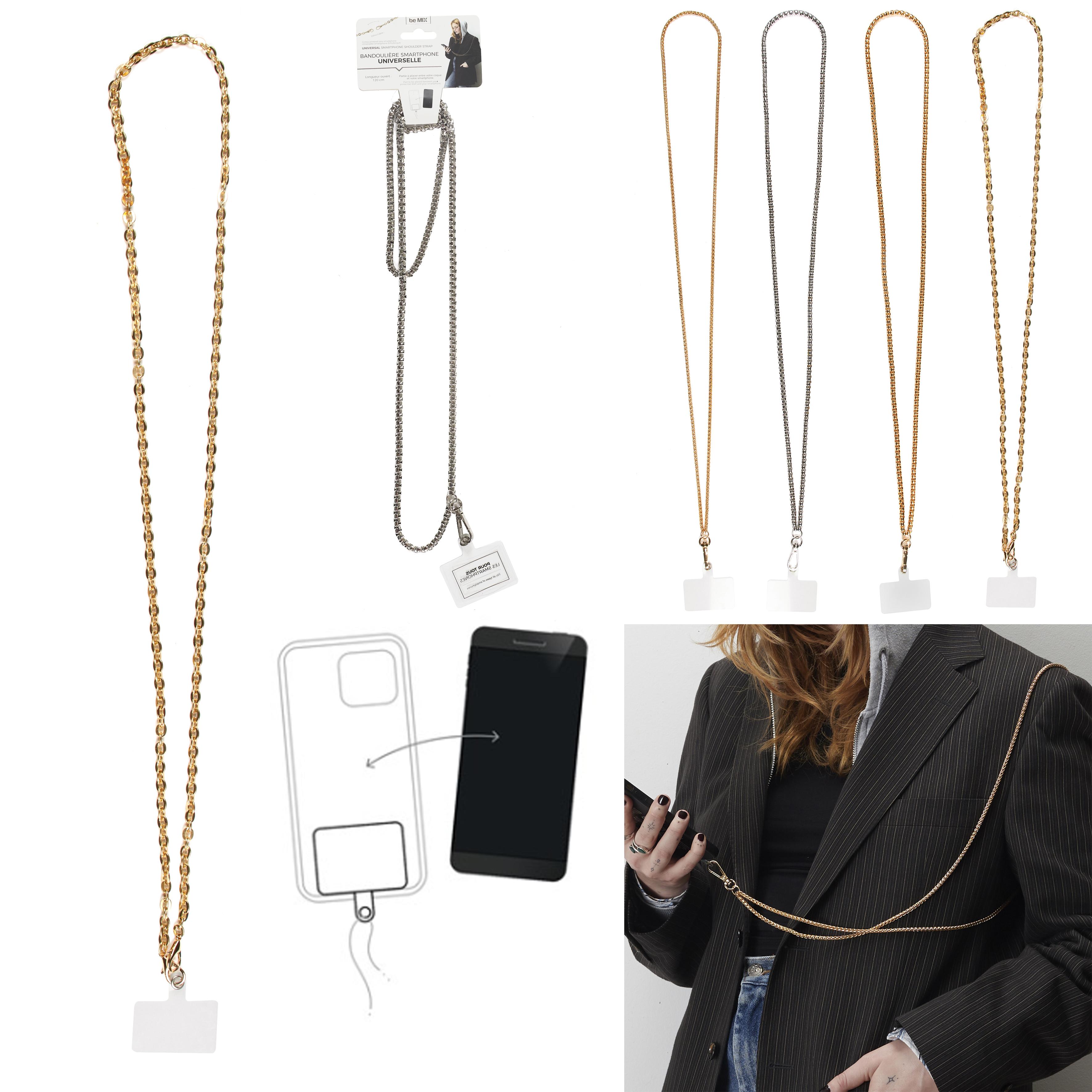 BANDOULIERE SMARTPHONE UNIVERSELLE METAL