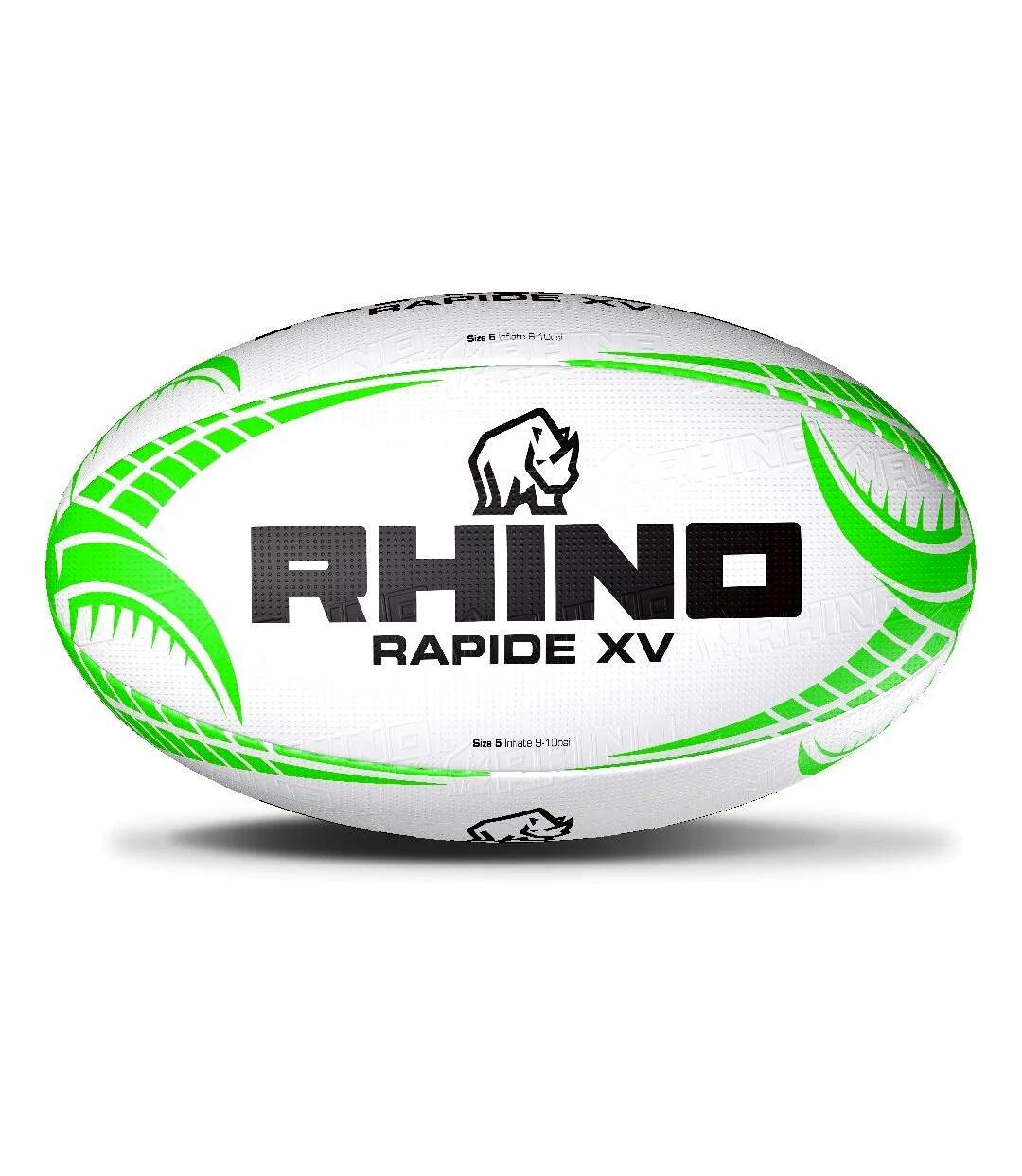 Rhino - Ballon de rugby RAPIDE (Blanc) (Taille 5) - UTRD1452
